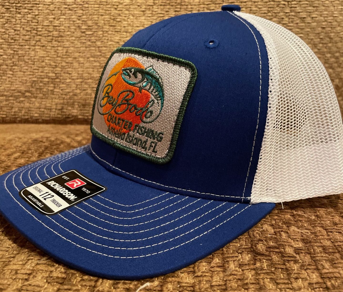 Blue Bey Bodo Trucker Hat